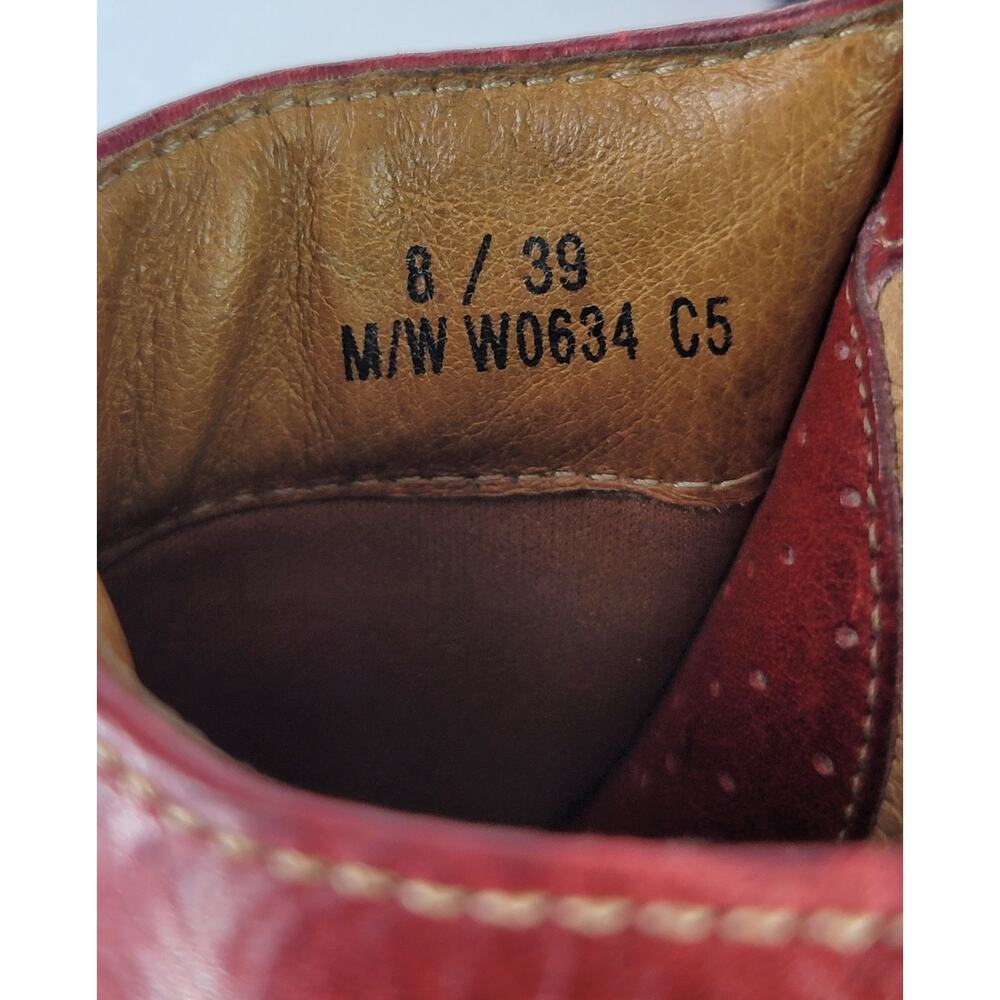 Born Red Leather Slip On Clogs Mules Shoes in Women's Size 8 US / 39 EU - Picture 10 of 10